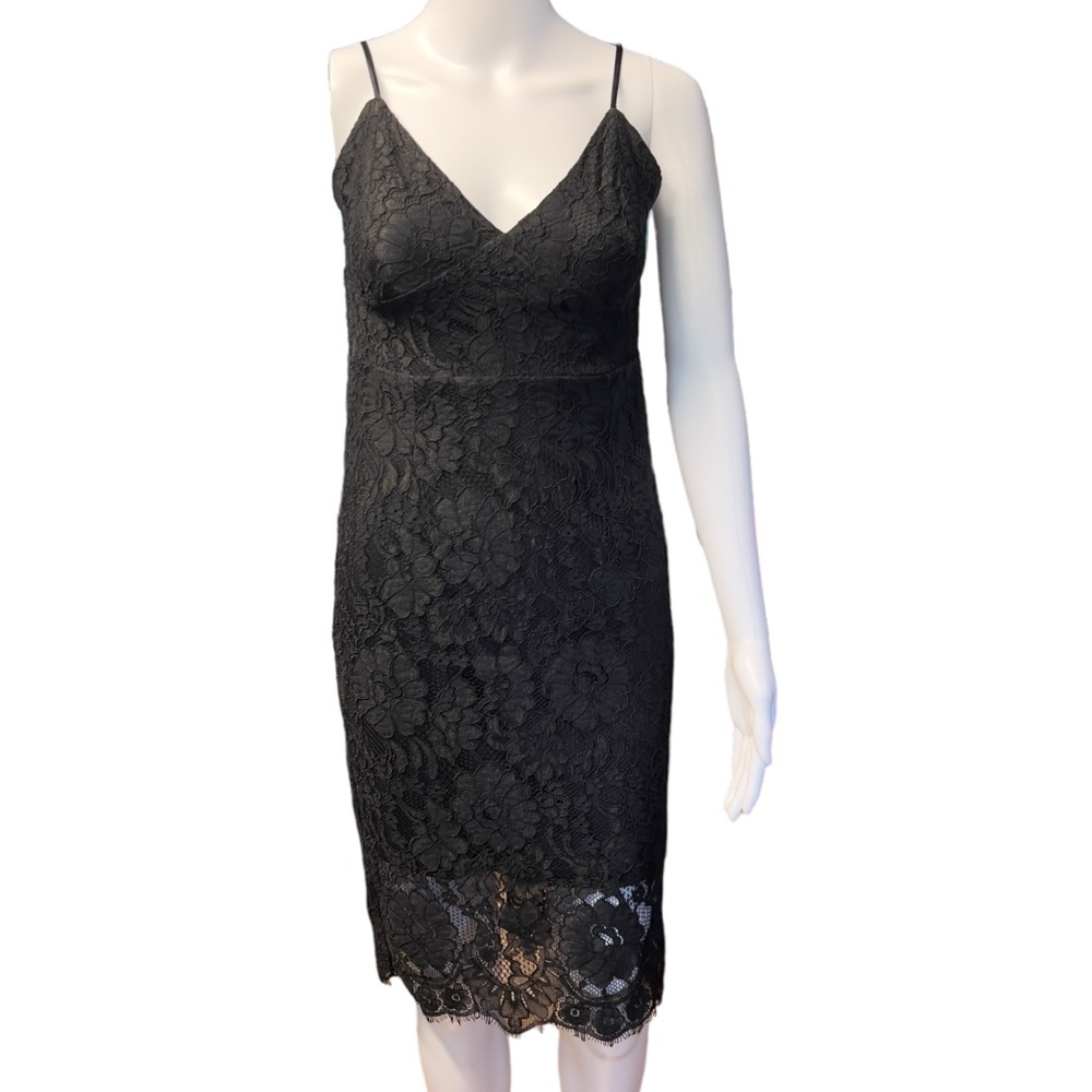 Lulus - Womens Open Back Lace Dress Sz SM